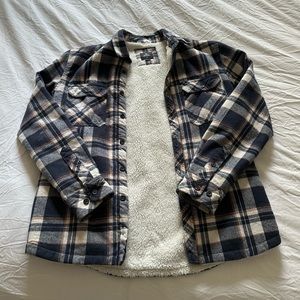 rip curl fur-lined flannel